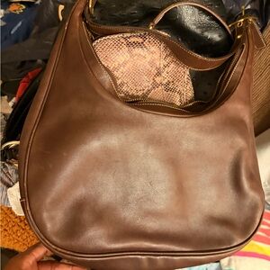 Coach Brown Leather Hobo Bag